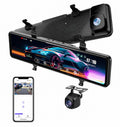 Espejo Retrovisor Con Camara Táctil Wifi 1080p 12 Pulgadas