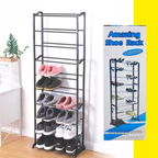 Zapatero Organizador Estante 10 Niveles 30 Pares Minimalista