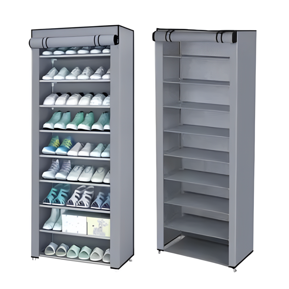 🥿👟Zapatero 9 Niveles Con Forro De Tela Tubos Metálicos👠👞