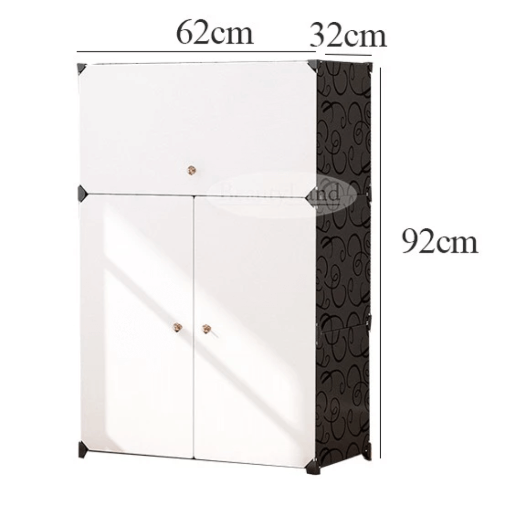 Zapatero Organizador Gabinete Moderno 18 Pares Con Puertas