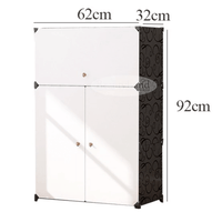 Thumbnail for Zapatero Organizador Gabinete Moderno 18 Pares Con Puertas