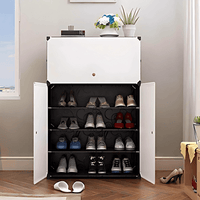 Thumbnail for Zapatero Organizador Gabinete Moderno 18 Pares Con Puertas