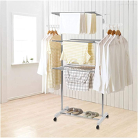 Thumbnail for 🧺✅Perchero Organizador De Ropa 2 Niveles Hanger🛡️🧺
