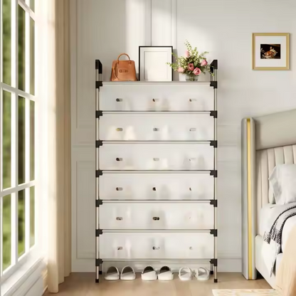 Organizador Zapatos 6 Niveles Antipolvo Fácil de Armar Hogar