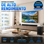 Barra Sonido Teatro En Casa 2.1 Subwoofer Bluetooth Con Bajos Profundos Cine En Casa