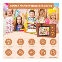 Camara Digital Niños Tipo Lego Figuras Armable 48px 1080p