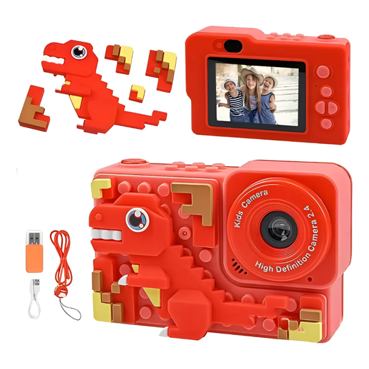 Camara Digital Niños Tipo Lego Figuras Armable 48px 1080p