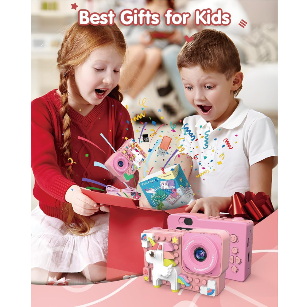 Camara Digital Niños Tipo Lego Figuras Armable 48px 1080p