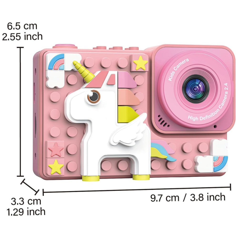 Camara Digital Niños Tipo Lego Figuras Armable 48px 1080p