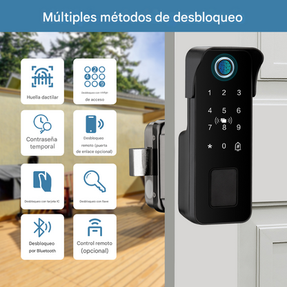 Cerradura Inteligente Wifi Tuya Smart Huella Exteriores Ip65