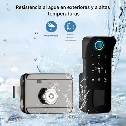 Cerradura Inteligente Wifi Tuya Smart Huella Exteriores Ip65