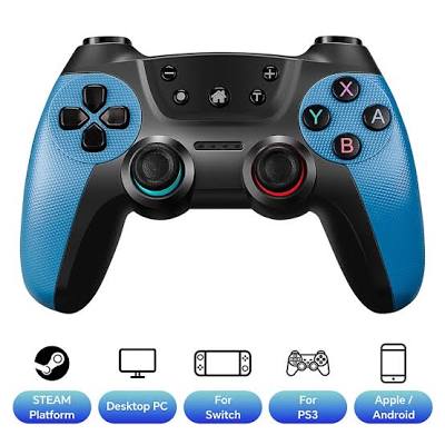 Set De 2 Controles Inalámbricos 2.4G Para Pc, Android, Tv Box Y Ps3 Joystick Con Vibración