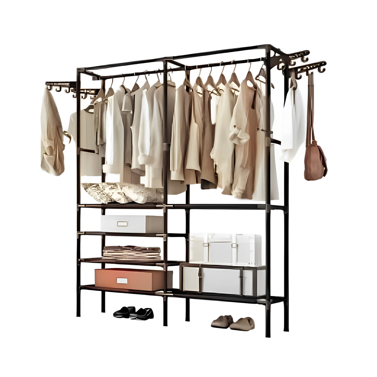 👕👟Estante Para Ropa Organizador Zapatero Y Perchero Almacenaje🧥✨