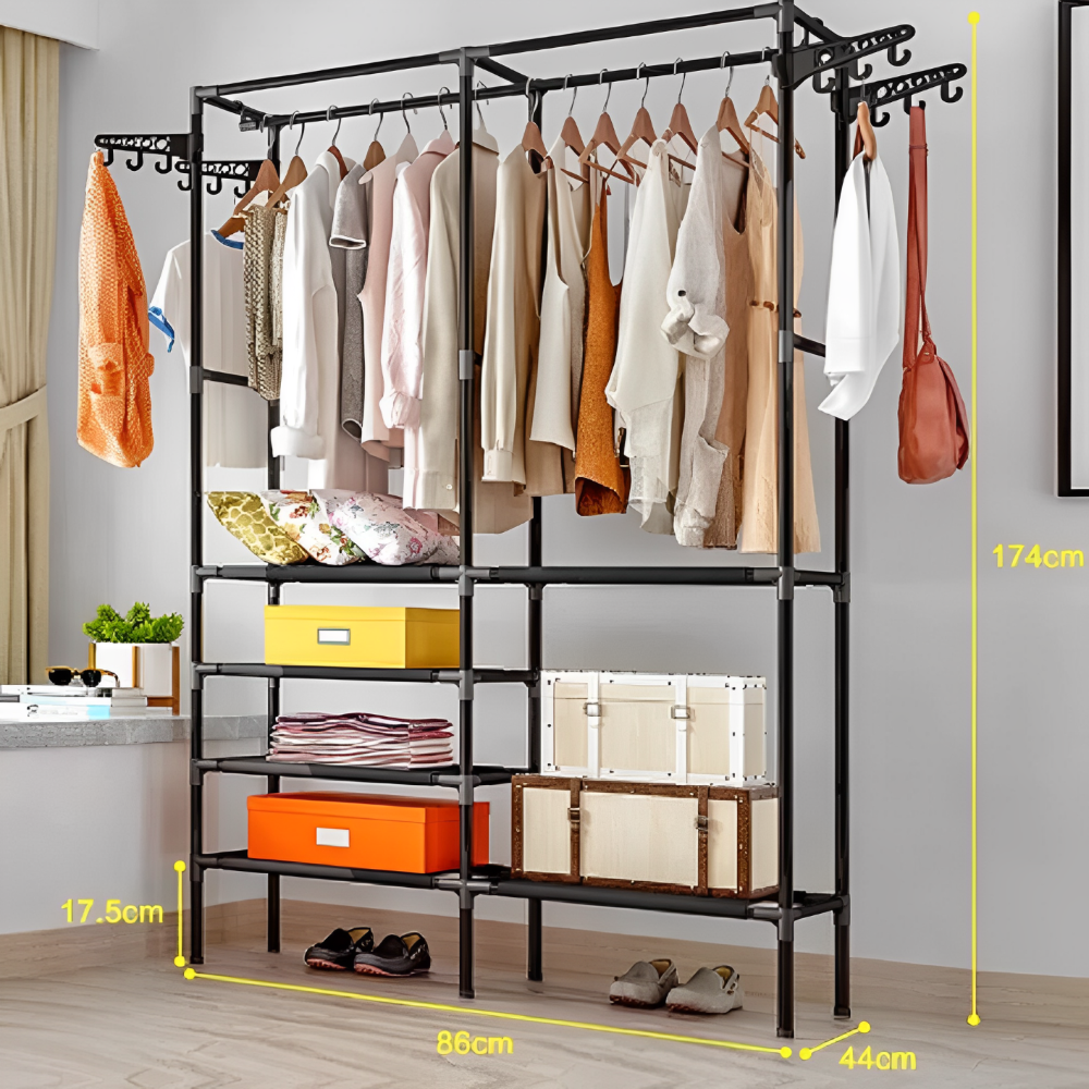 👕👟Estante Para Ropa Organizador Zapatero Y Perchero Almacenaje🧥✨