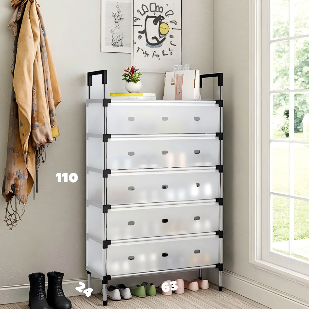 Estante Zapatero Organizador 6 Niveles Doble Color Rack