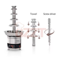 Thumbnail for Fuente De Chocolate Industrial 5 Niveles En Acero 304 150w