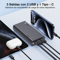 Thumbnail for Power Bank 20.000mah Super Carga Rapida 20w Usb Dual Salida