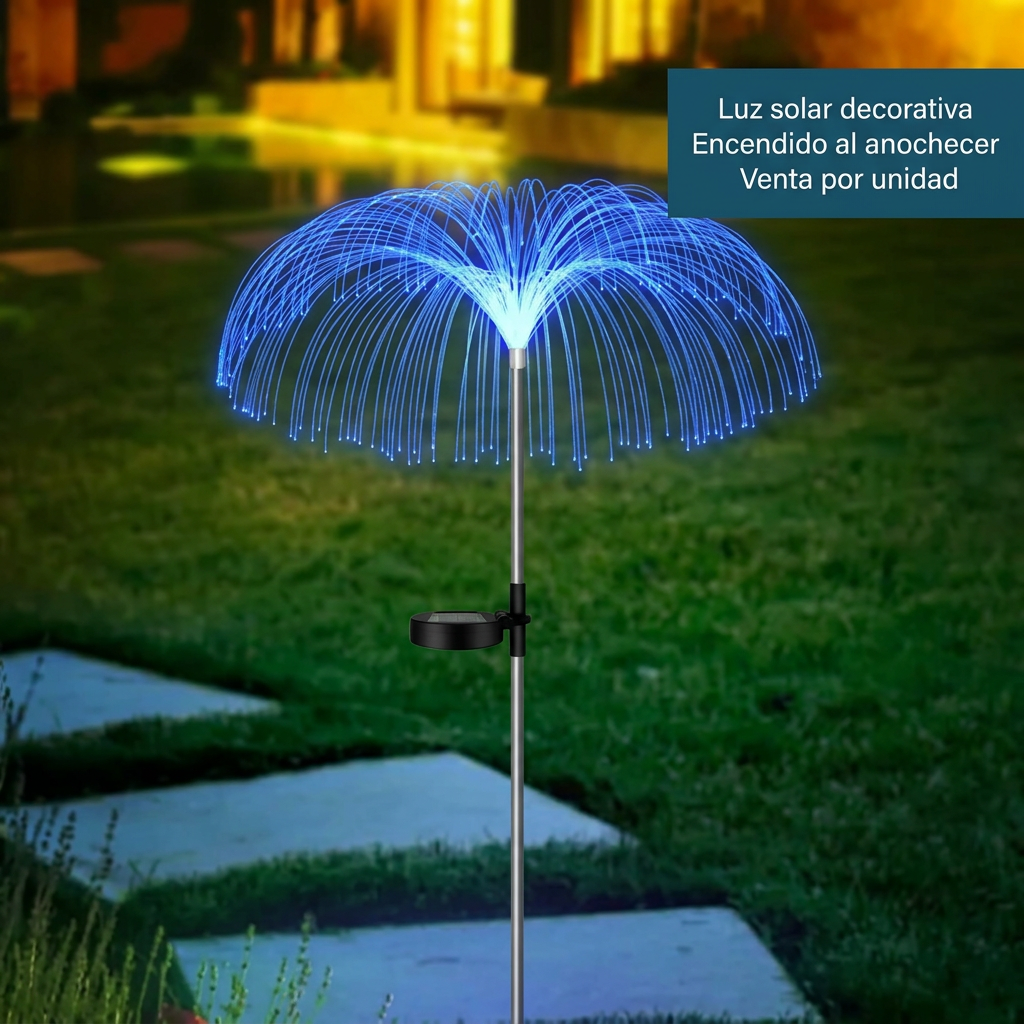 Publicidad lámpara solar SM-C3540 con encendido al anochecer y venta por unidad