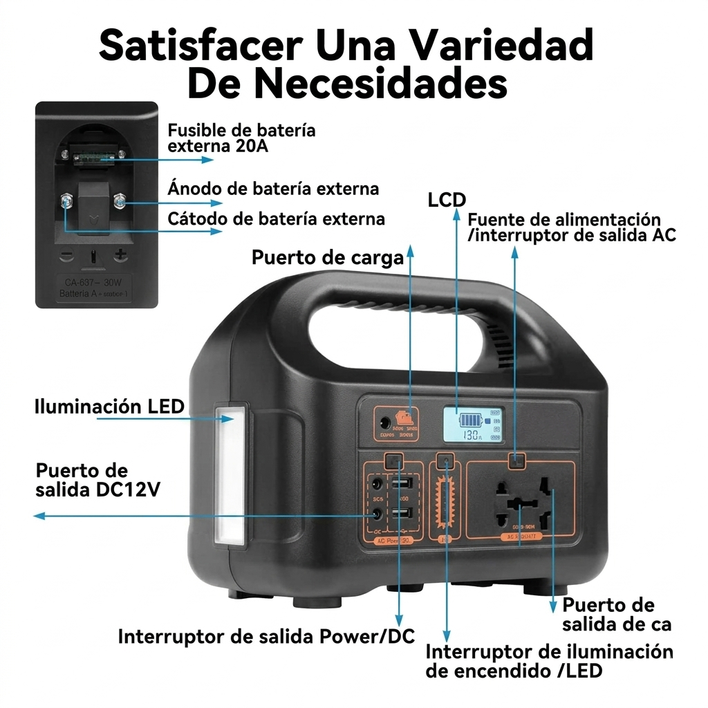 Estación de Energía Solar Portátil EG-008 150W