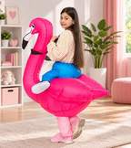 Foto original del disfraz inflable de flamingo para niños