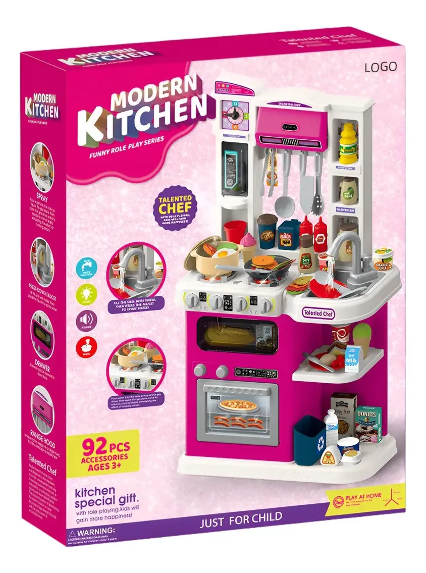 Caja de la cocina infantil fucsia Modern Kitchen