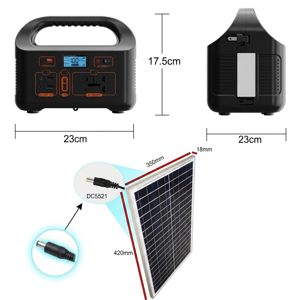 Estación de Energía Solar Portátil EG-008 150W