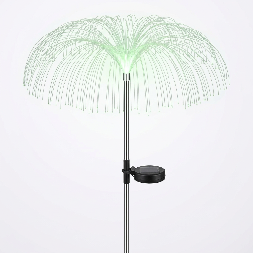 Lámpara solar decorativa SM-C3540 tipo fuente luminosa, una unidad sobre fondo blanco