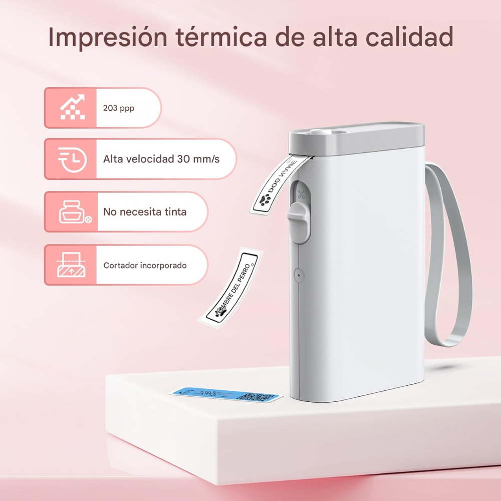 Mini Impresora Etiqueta Termica Portátil Bluetooth Celular