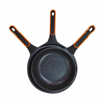 Juego De Sartenes En Mármol Diseño Moderno Lujoso Swisshome