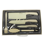 Juego De Cuchillos De Cocina X7 Piezas Tabla Para Picar