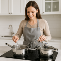 Thumbnail for Juego Ollas Acero Quirúrgico Klausberg 21 Piezas Inducción