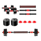 Kit Pesas Mancuernas 30kg Pvc Termoforradas Antideslizantes