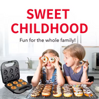 Maquina Para Hacer Mini Donas 6 Puestos 1000w Antiadherente