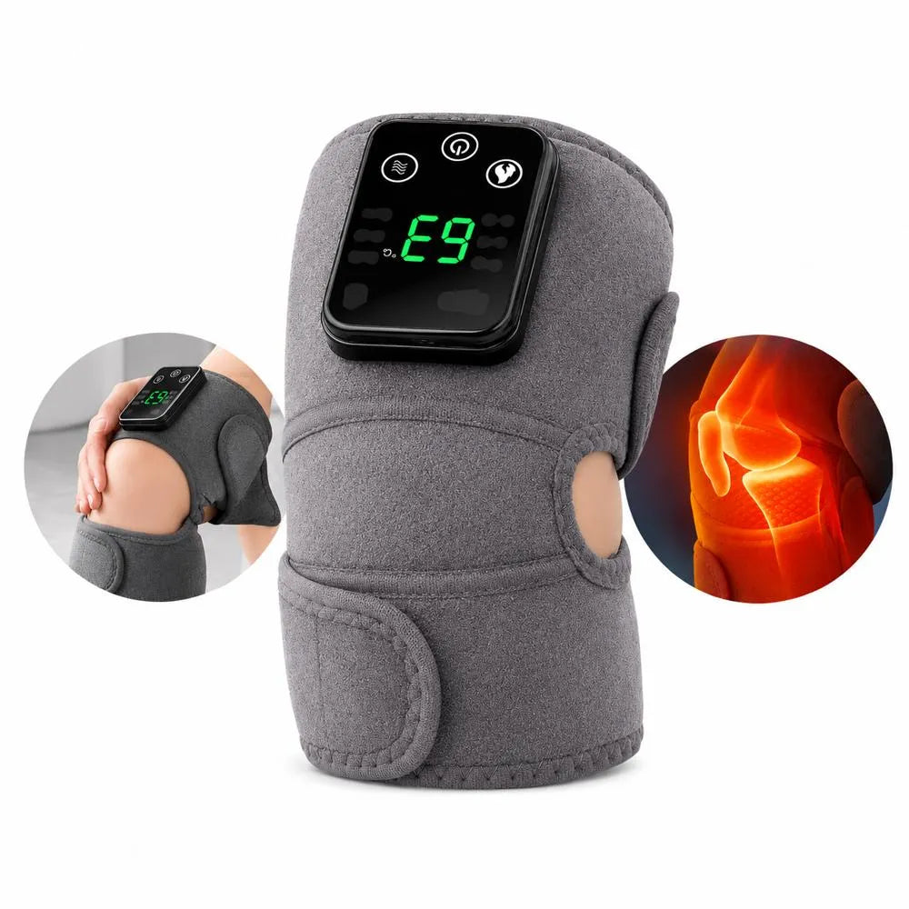 Masajeador Multifuncional Eléctrico 3 En 1 De Rodilla Codo Y Hombro Con Calor Y Vibración