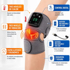 Masajeador Multifuncional Eléctrico 3 En 1 De Rodilla Codo Y Hombro Con Calor Y Vibración