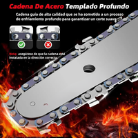 Thumbnail for Mini Sierra Motosierra 56v 2 Cadenas Inalámbrica 2 Baterias