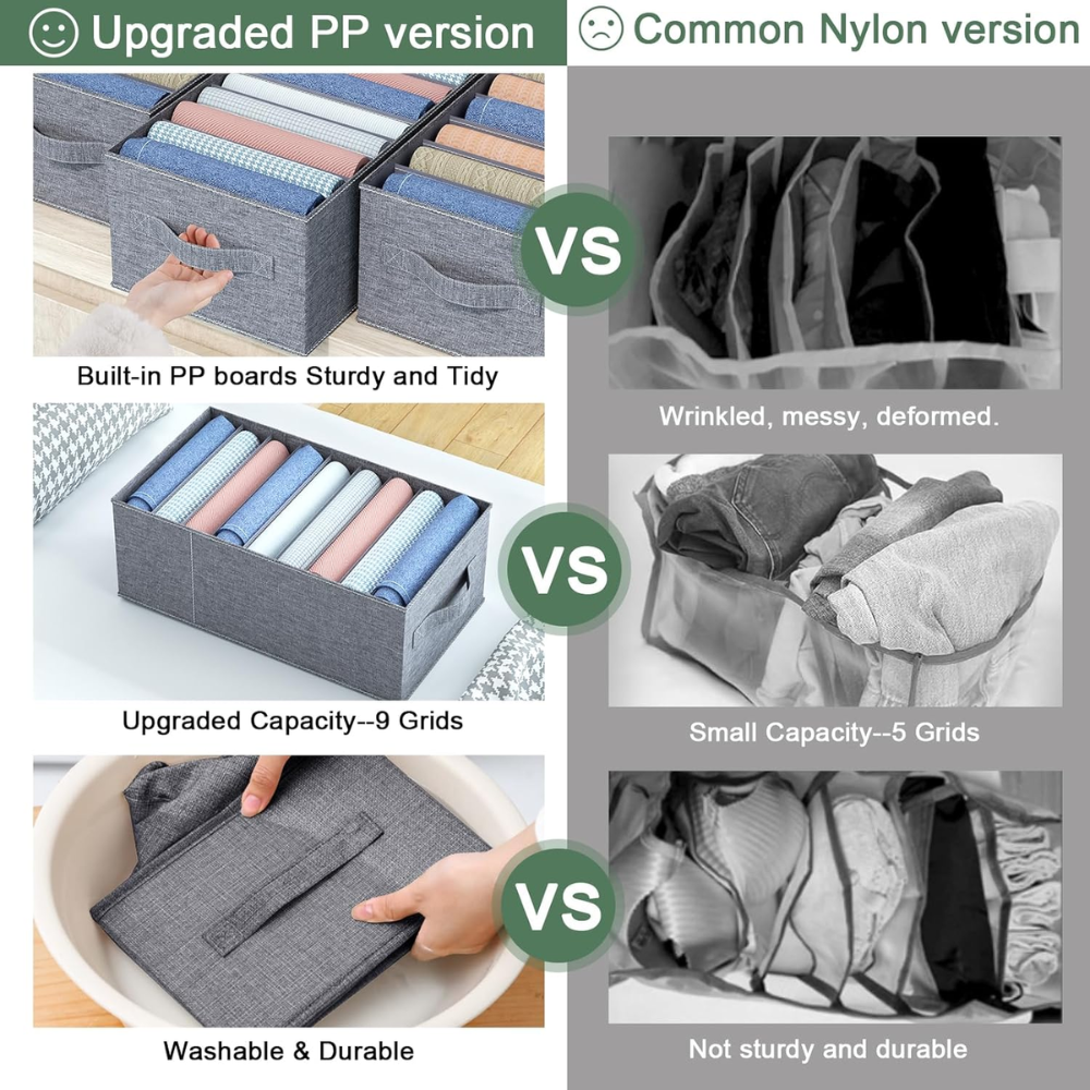 Organizador Para Ropa 8 Divisiones Rigido Cremallera Unidad