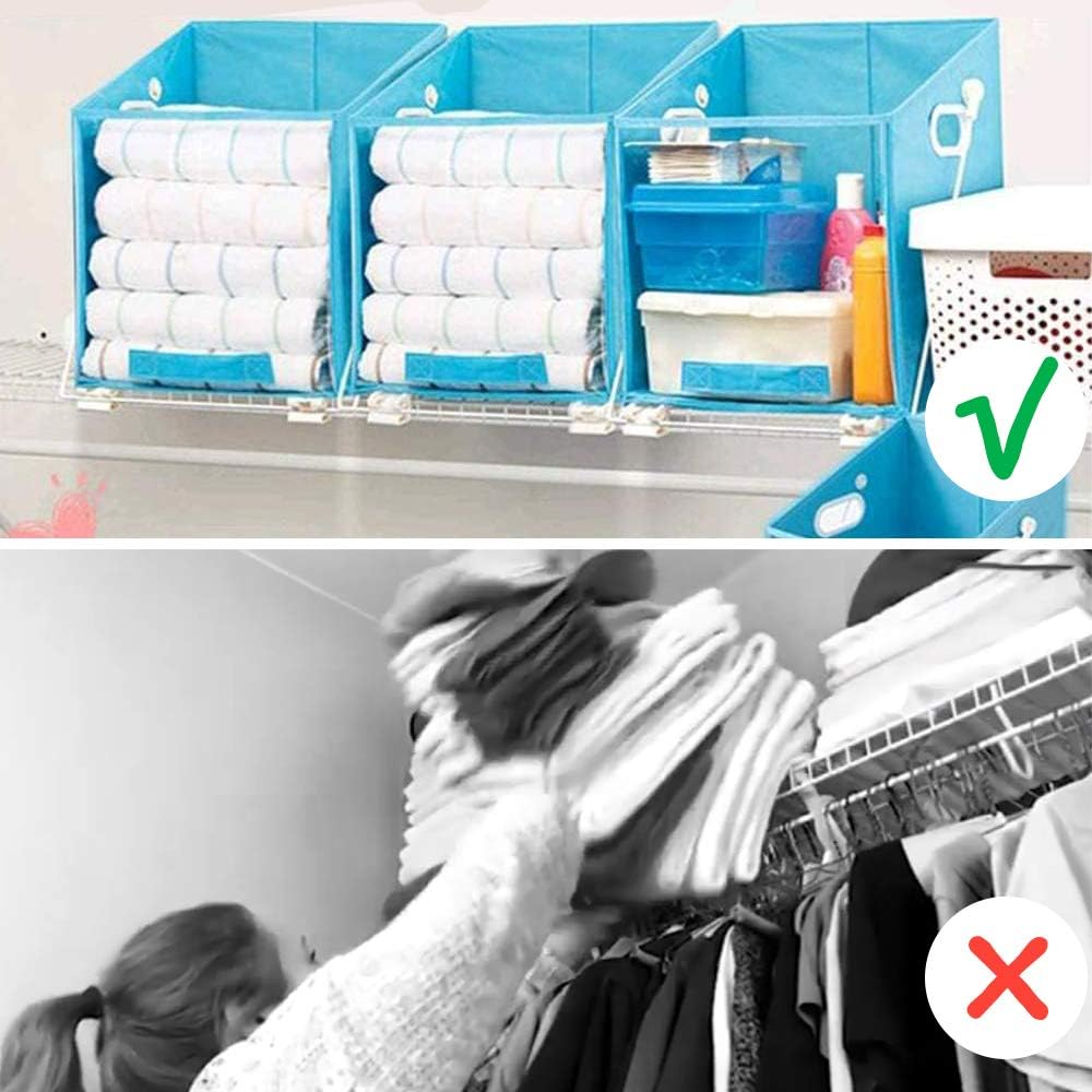 👚✨Organizador De Ropa Cesta Plegable Para Armario Y Closet🏠