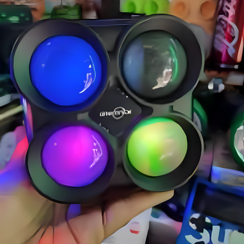 Altavoz GTS-1835 Bluetooth 5.0 Recargable Luces LED Multicolor USB FM