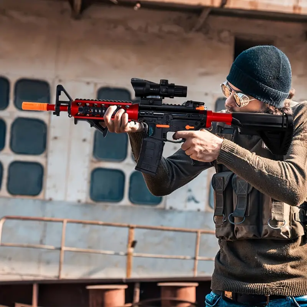 Pistola Fusil De Orbeez Tiro A Tiro Ráfaga Mira Silenciador