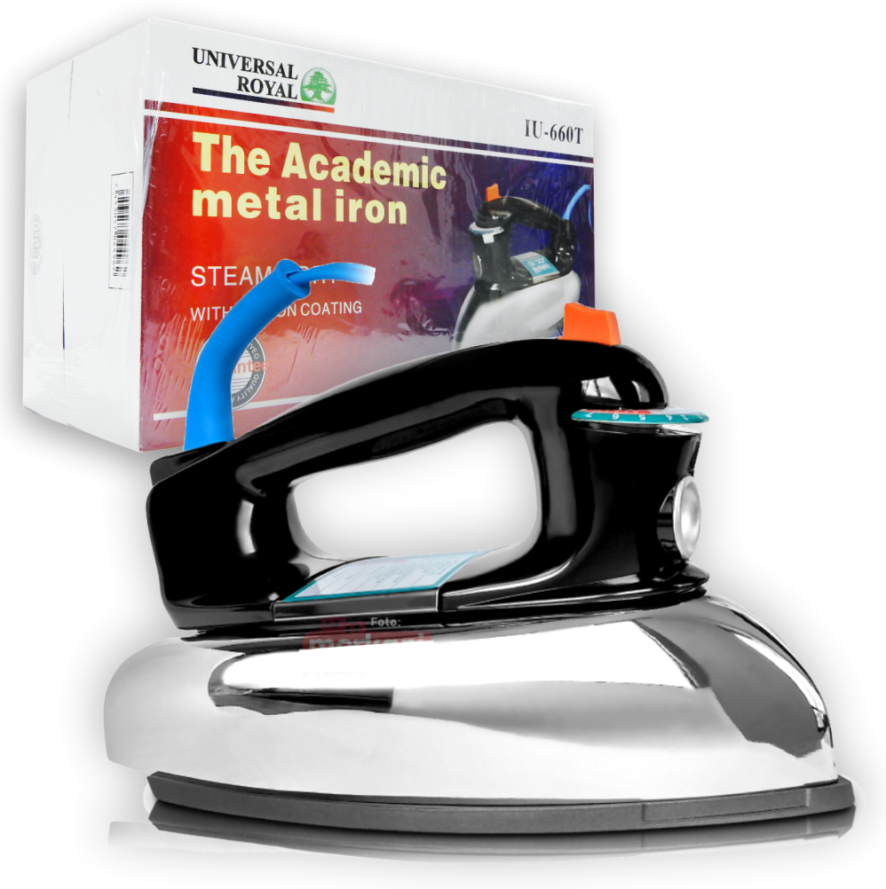 👕🔥Plancha De Ropa A Vapor Metalica Universal Royal Iu-660t-01💪💨