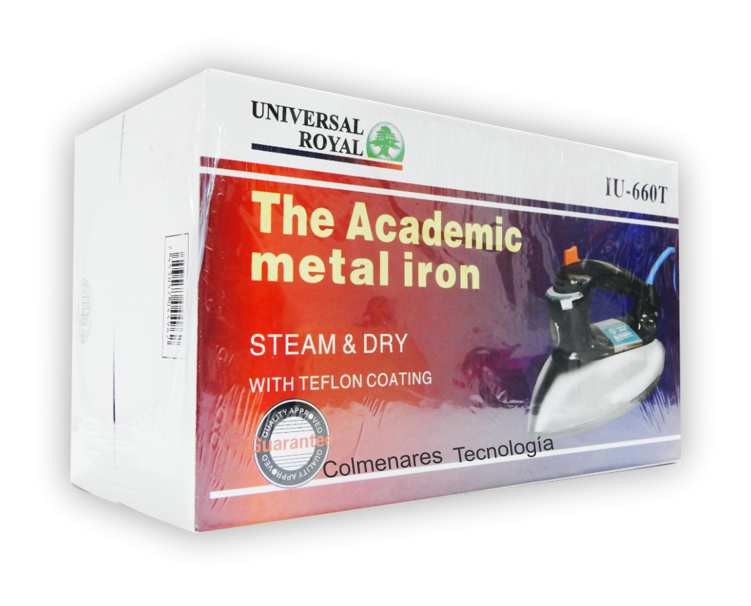👕🔥Plancha De Ropa A Vapor Metalica Universal Royal Iu-660t-01💪💨
