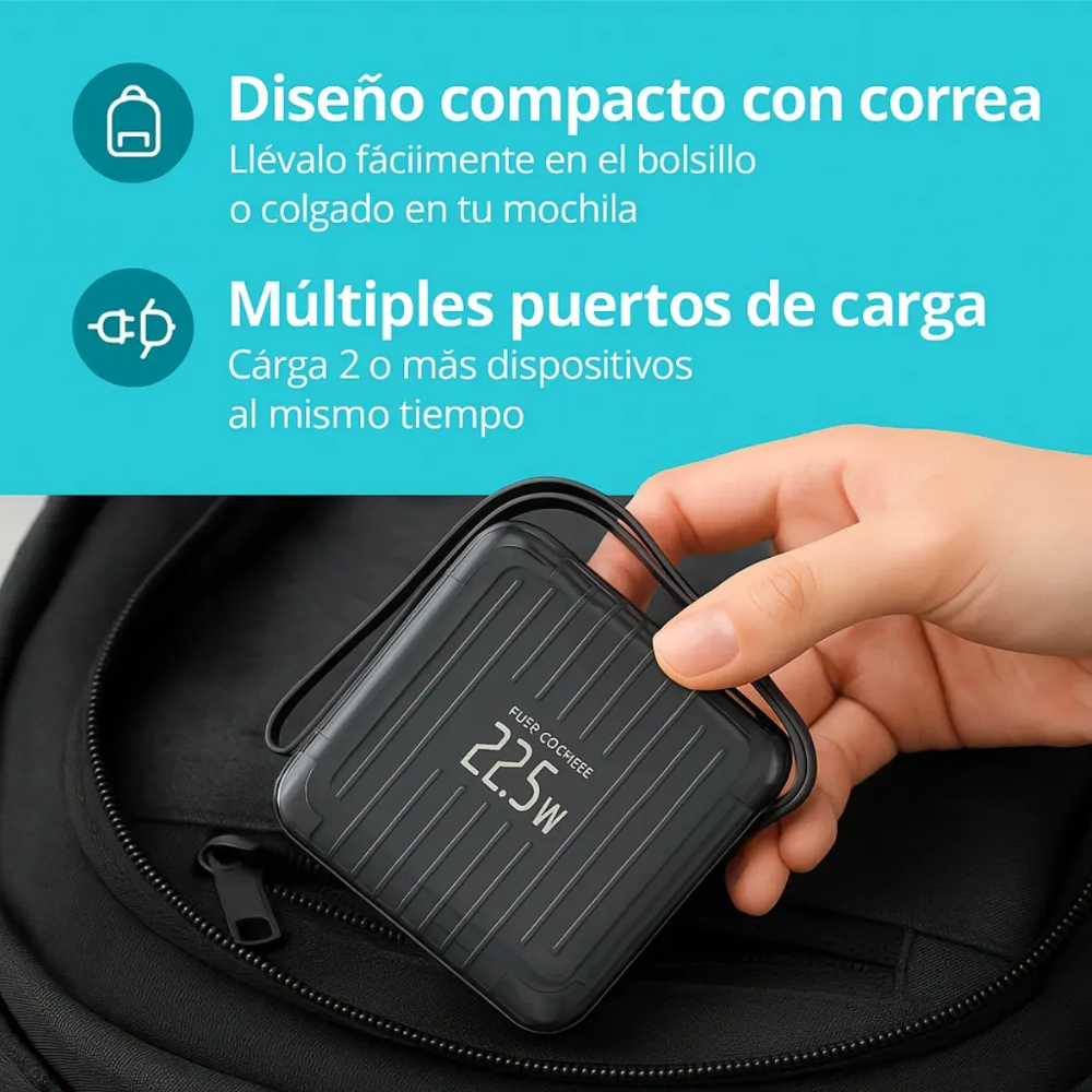 Power Bank Cargador Celular Portatil 10000mah Carga Rapida