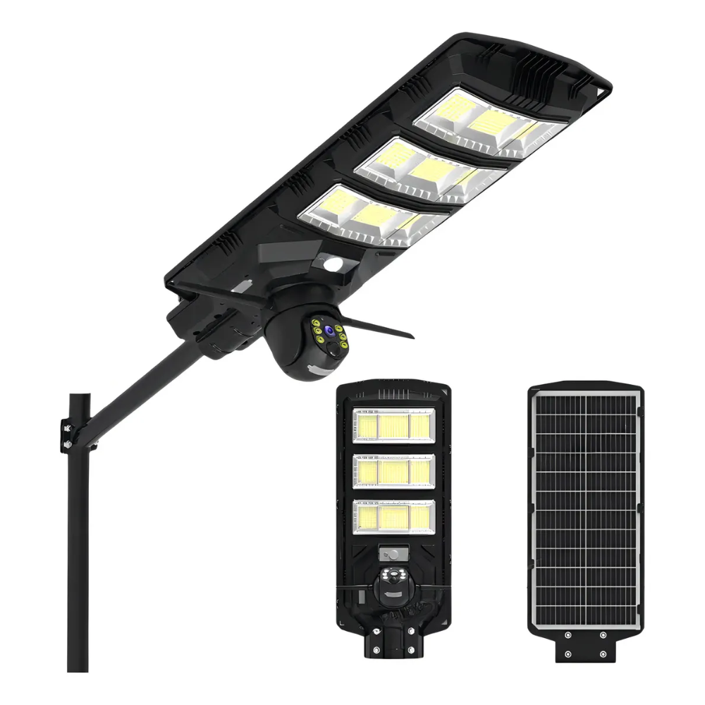 Lampara Reflector Solar Camara Wifi Integrada Sensor Ip66