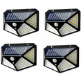 🌞Lampara Reflector Solar 100 Led Sensor Movimiento Pack X4🌞