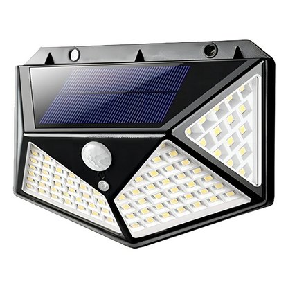 Lampara Reflector Solar 100 Led Sensor Movimiento Pack X4