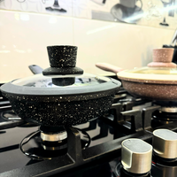 Thumbnail for Sartén Antiadherente En Mármol Tapa De Vidrio 18cm Renahouse