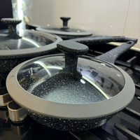 Thumbnail for Sartén Antiadherente En Mármol Tapa De Vidrio 18cm Renahouse