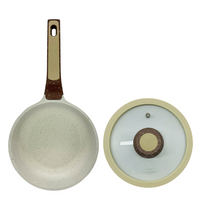 Thumbnail for Sartén Antiadherente En Mármol Tapa De Vidrio 18cm Renahouse