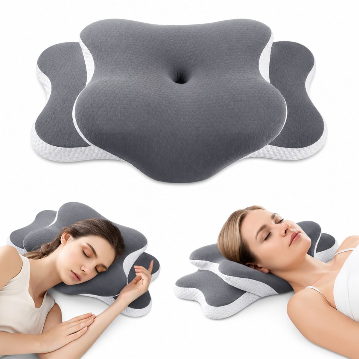 Almohada Cervical Viscoelastica Ortopedica Memory Ergonomica A10